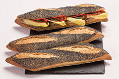 Part-Baked Hubert® Poppyseed 1/2 Baguette