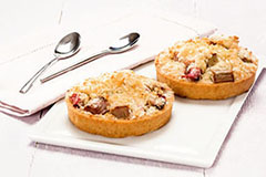 'Le Tourier®'' Rhubarbe & Crumble Tartlet  Ø 90